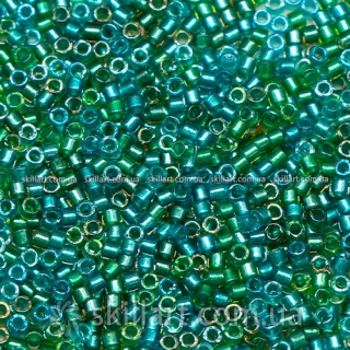Бисер DB-984 Miyuki Delica Beads 11/0 (блестящий, зелено-бирюзовый)